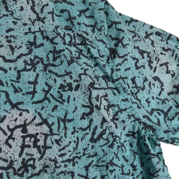 Quiksilver Mens Throwback Oldskool Surf Shirt  Short Sleeve Modern Fit 90s y2k L - Picture 8 of 9